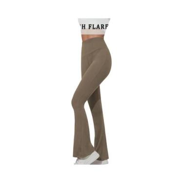 Imagem de Calças De Yoga Femininas De Cintura Alta Com Controle De Barriga, Legg