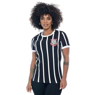 Imagem de Camisa Corinthians Retrô Democracia, Feminina, Preto, GG