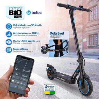 Imagem de Patinete Elétrico Betec B10 PRO Velocidade 30 Km/h Autonomia 28 Km 500