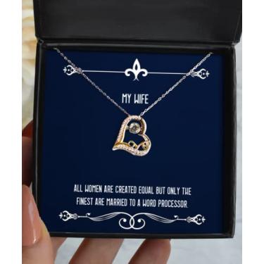 Imagem de SpreadPassion Presentes de piada para esposa, todas as mulheres são criadas iguais, mas apenas as melhores são casadas com uma ideia única de colar de amor para a esposa do marido