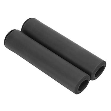 Imagem de Punhos de guidão, material de silicone longa vida útil fácil de limpar luva de guidão para MTB para bicicleta (preto, 1 par)