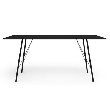 Imagem de Mesa de Jantar Retangular Paraty Preta 150 cm