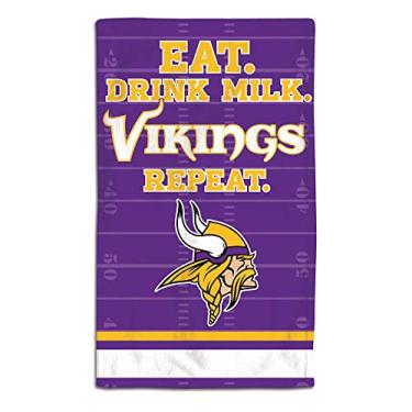 Imagem de WinCraft 9960627209 25,44 x 43,24 cm. Pano de Regurgitadores para Bebês Minnesota Vikings