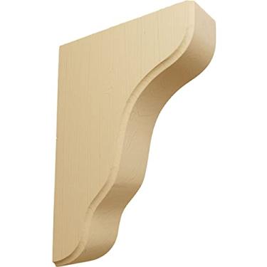 Imagem de Ekena Millwork BKTW02X05X08PLAL 4,5 cm L x 13,8 cm P por 19,5 cm A Suporte de madeira Plymouth Amieiro