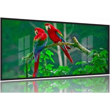 Imagem de Quadro Decorativo 130x60 Sala Quarto Casal Araras Vermelhas