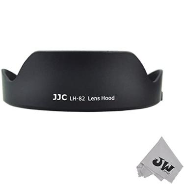 Imagem de JW LH-82 – Para-sol reversível para lente Canon EF 16-35 mm f/4L is USM Lentes substitui Canon EW-82 + JW emall pano de limpeza de microfibra