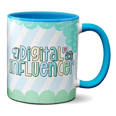 Imagem de Caneca Profissional Influencer Digital Presente Criativo (Azul)