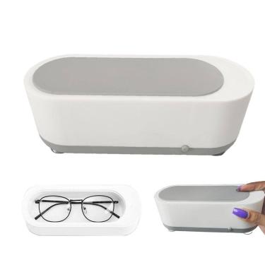 Imagem de Limpador Ultrassonico Oculo Anel Pulseira Joias  Cordao Acessorios Multiuso Limpeza Alta Frequencia Portatil Estojo