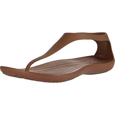 Imagem de Crocs Chinelo feminino Sexi, Bronze dourado 854, 7 Women/6 Men