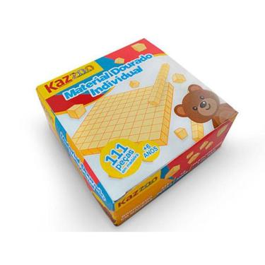 Imagem de Material Dourado Do Aluno Madeira 111 Peças - Kaz - 63140