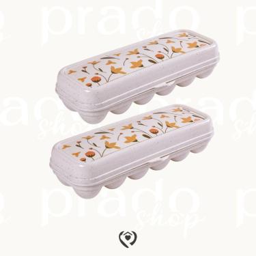 Imagem de Bandeja Porta Ovos Com Tampa Dúzia Plasutil