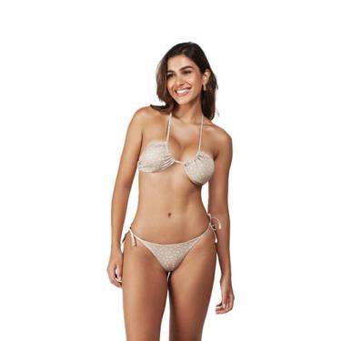 Imagem de Biquini poá neon top faixa tanga com amarração - L'evo BeachWear, Bran