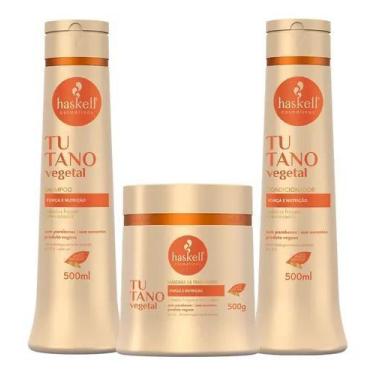 Imagem de Kit Haskell Tutano Shampoo 500ML 1 Condicionador 500ML 1 Mascara 500ML