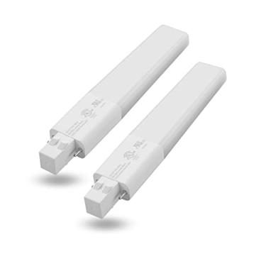 Imagem de [Plug &Play] Lâmpada LED Legental 6w (equivalente a 13w CFL) GX23-2 Base de pinos, 600LM, branco quente (3000k), impulsionado por 120-277V e reator CFL, classificação UL, pacote com 2