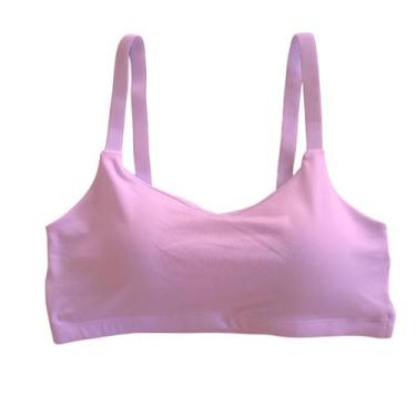 Imagem de Kit 2 Top Fitness Feminino Academia Bojo Removível Liso Roupa de Trein