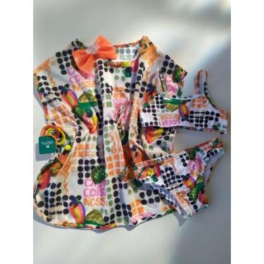 Imagem de Kit biquíni com saída de praia infantil - BOCA GRANDE, 10