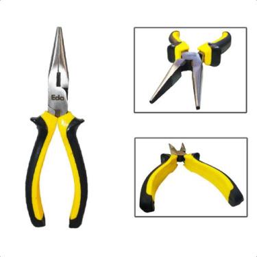 Imagem de Alicate De Bico 1/2 6 Polegadas Aço Carbono Emborrachado PVC - EDA