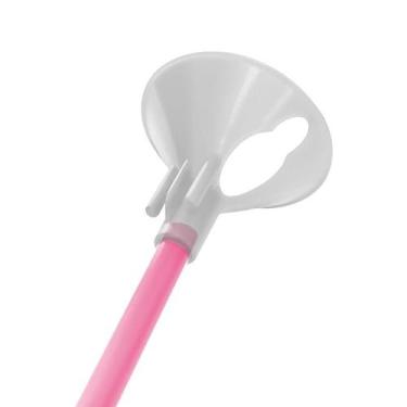 Imagem de Kit Suporte para Balão 33cm - Rosa Candy - 10 Unidades - KLF Festas