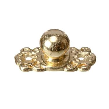 Imagem de Puxador Mini Bolinha 4 Peças Metal Decoração Caixas Bandejas Mdf - Met