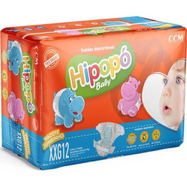 Imagem de Fralda Hipopo Baby Jumbinho, XXG com 12