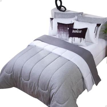 Imagem de Edredom Queen Colorido Jogo Com 7 Peças Dupla Face 400 Fios - MR Enxov