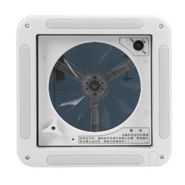 Imagem de Ventilador de Ventilação de Teto 10 Lâminas, Ventilador de Ventilação de Exaustão de Suprimento de Ar para RV, Malha de Aço Inoxidável, Motor de Cobre, Ventilação de Veículos