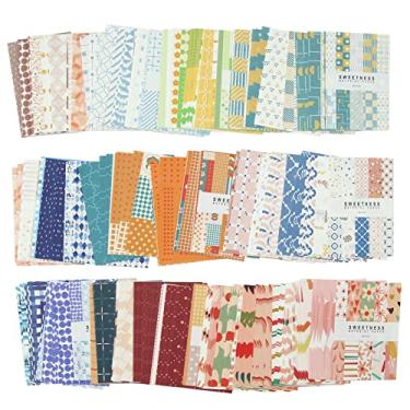 Imagem de Cenbee 450 Folhas de Papel para Scrapbook Vintage Suprimentos Papel Decorativo Estético Faça Você Mesmo Papel para Diário Papel para Artesanato Papelaria para Escrever Desenho Scra (, Verde)