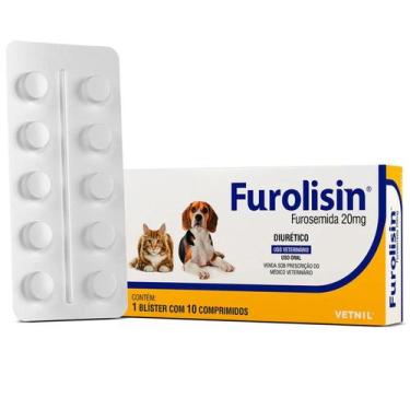 Imagem de Furolisin 10 Comprimidos Vetnil para Cães e Gatos