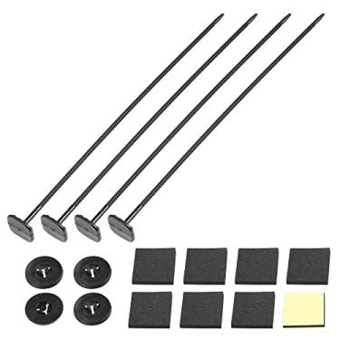 Imagem de X AUTOHAUX Kit de montagem de ventilador de radiador elétrico universal para ventiladores de resfriamento conjunto de almofadas de alça de amarração para carro