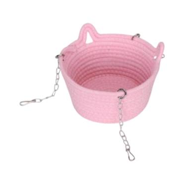 Imagem de Ｂｅｓｇａ Rato de rede de animais de estimação de animais de estimação dormindo confortável e pendurado cesta de cesta de cobaias dormindo para a, Rosa