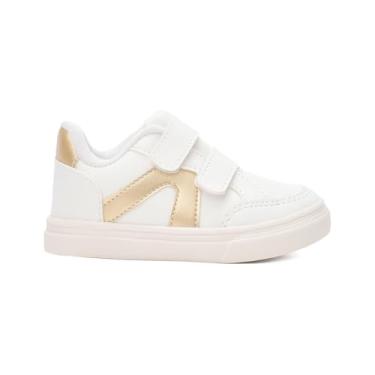 Imagem de Tenis Feminino Casual Infantil My Funfy Kids Menina 3475 Estiloso e Confortável (Dourado, BR, Criança de 4 a 8 anos, Numérico, 29)