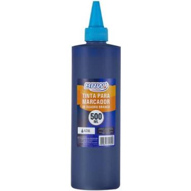 Imagem de Tinta Marcador Quadro Branco Reabastecedora Azul 500ML - BRW