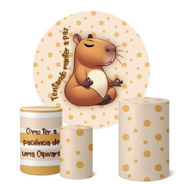 Imagem de Trio Capas Cilindro  Painel Redondo 1,50m Capivara - Fadrix, K1CAA0006
