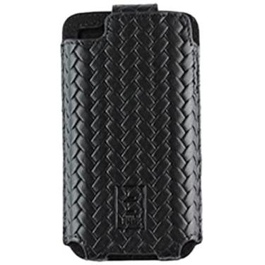 Imagem de Capa justa de couro IPH1101-4 Limited Luxury para iPhone 4/4S - 1 pacote - embalagem de varejo - preta