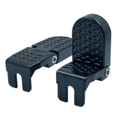 Imagem de 1 par de pedais traseiros de bicicleta com slot em U de 10 mm e pedais de apoio para os pés do assento traseiro dobrável acessórios de ciclismo para mountain bike, bicicleta dobrável