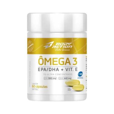 Imagem de Ômega 3 IFOS 60 Cápsulas BodyAction, Sem Sabor