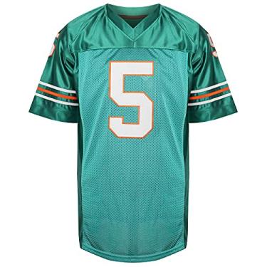 Imagem de Phoneutrix #5 Ray Finkle Ace Ventura Pet Detective Jim Carrey Filme Futebol Jersey Verde (Verde, GG)