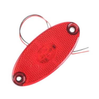 Imagem de predolo Acessórios para lâmpada indicadora de luz lateral LED, instalação fácil, peças de reposição, luminária, lâmpada de posição para RVs, Vermelho