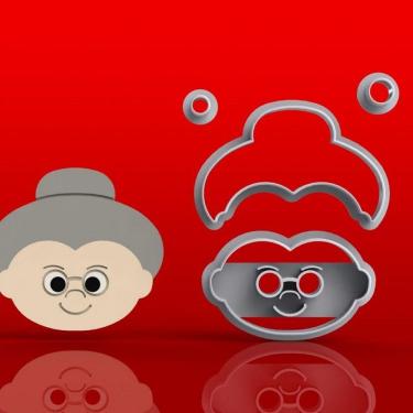 Imagem de Cortador Chapeuzinho Vermelho Vovozinha Modular Tamanho 5cm