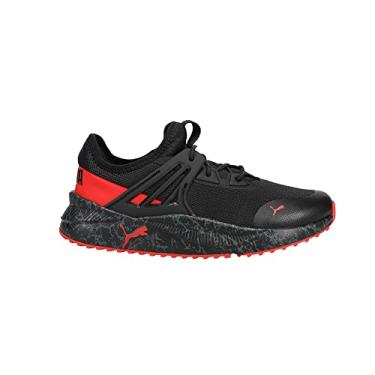 Imagem de PUMA Pacer Future Marbleized AC PS Tênis infantil para meninos, Preto - vermelho de alto risco - castlerock-mármore, 11.5 Little Kid
