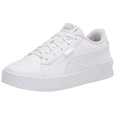 Imagem de PUMA Kids Girls Jada Olympic Glitter Platform Tênis Casual - Branco - Tamanho 11 D