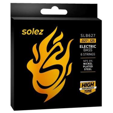 Imagem de Encordoamento SOLEZ para contrabaixo 6 cordas calibre 0.027/0.125 SLB6