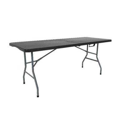 Imagem de Mesa Dobravel Maleta Multilso 180cm Preta - EVOLUX