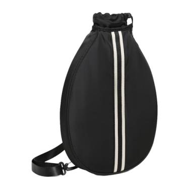 Imagem de RNXRZANK Mochila para Tênis E Badminton com Zíper Durável para Todos Os Níveis de Habilidade, Preto