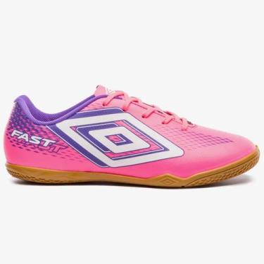 Imagem de Chuteira Futsal Umbro Fast II Unissex Rosa, Rosa, 40