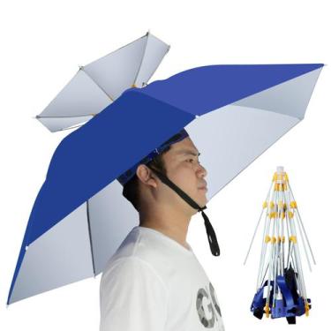Imagem de Chapéu de guarda-chuva de pesca New-VI dobrável e ajustável