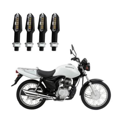 Imagem de KIT 4 Setas Esportiva Pisca de Led Modelo P29 Para Moto Honda CG 125 C