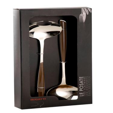 Imagem de Colher para Servir Salada Multiuso 2 peças Tabaco Bugatti