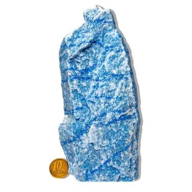 Imagem de 01 Quartzo Azul Pedra Pé Serrado 10 a 20cm 700 a 900g Tipo B - Cristai