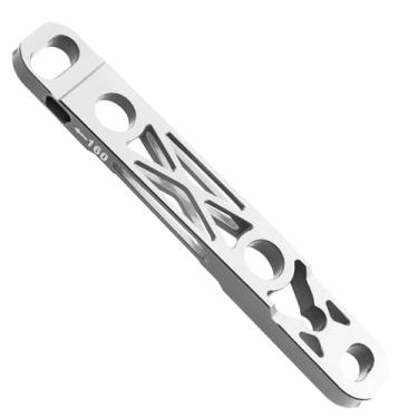 Imagem de Adaptador de freio a disco ultraleve de liga de alumínio - kit de conversão de bicicleta de estrada de 140 a 160 mm | para Shimano | para SRAM | Base de montagem de freio a disco de bicicleta (prata